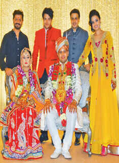 Chanul and Medha's wedding party