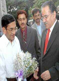 Nepalese PM at Infosys