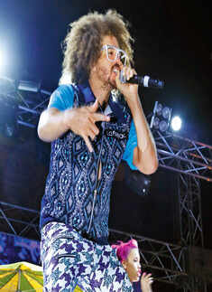 Redfoo performs in Gurgaon