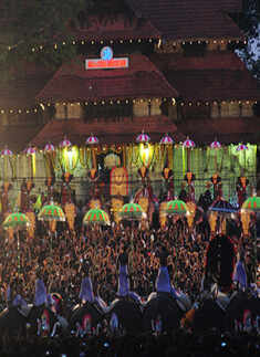 Thrissur Pooram celebrations