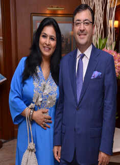 Virender Razdan hosts a party