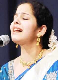 K Gayathri performs
