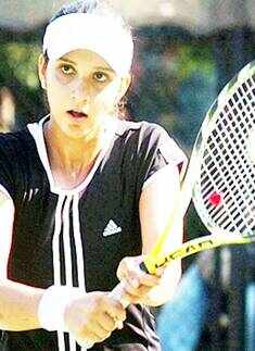 Sania practices