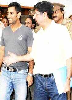 Dhoni at BCCI meet
