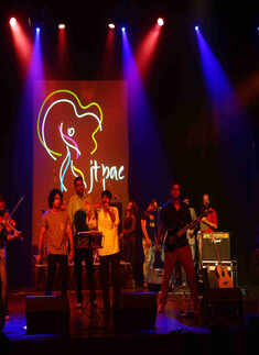 Thaikoodam Bridge performs