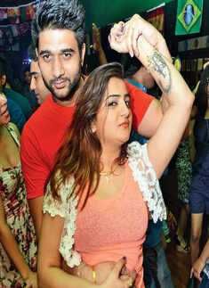 Revellers celebrate FIFA finals in Bhopal