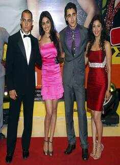 Aamir, Genelia, Imran & Manjiri