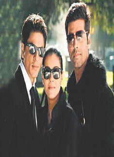 Shah Rukh Khan, Kajol and Karan Johar
