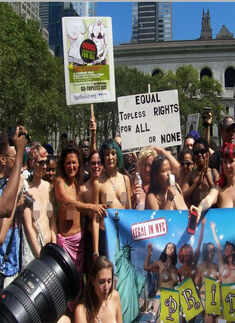 International Go Topless Day parade