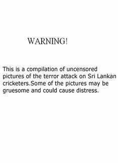 Terror attack on Lankan team