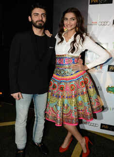 Sonam, Fawad @ Khoobsurat promotions