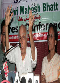Mahesh Bhatt at a press meet