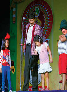 Magic show at Durga Puja