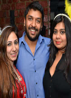 Party people have a ball