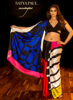 Ileana D'Cruz walks the ramp for Satya Paul