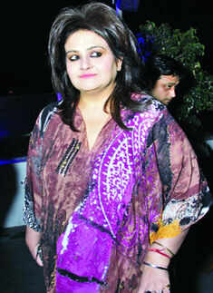 A fashionable rooftop party