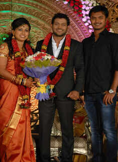 Spoorthi and Vishwas: Wedding reception