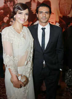 Sonam, Arjun @ fashion event