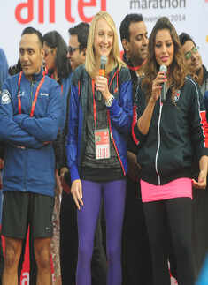Celebrities cheer Delhi at Half Marathon