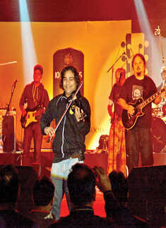 Parikrama band performs at a club in Lucknow