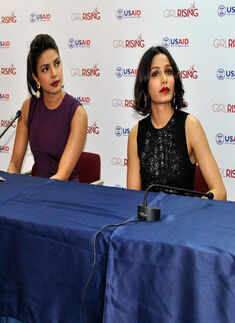 Priyanka, Freida launch Girl Rising campaign