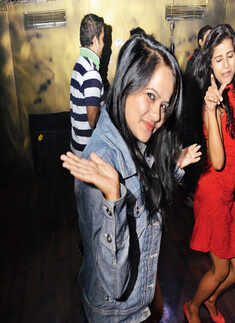 Aashirvad Dande performs at a ladies night event in a city-based club in Bhopal