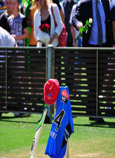 Phil Hughes laid to rest