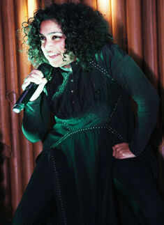 Enjoying on the electronic beats