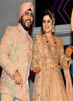 A gala wedding ceremony