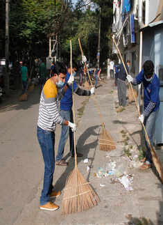 Meghana Gaonkar cleans up Indiranagar, Bengaluru