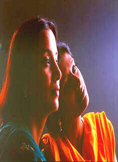 Lesbian acts on-screen!