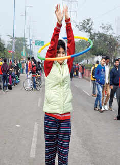 Indoreans display their sporty spirit at the Raahgiri Day