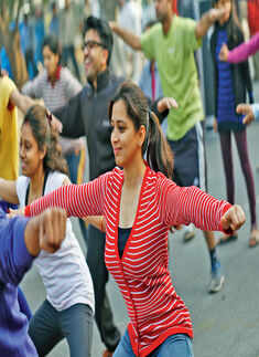 Fun and awareness at Gurgaon Raahgiri