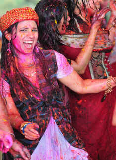 Ladies' club celebrate Holi