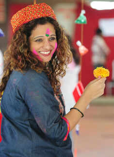 Ladies' club celebrate Holi