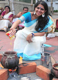 Celebs @ Attukal Pongala