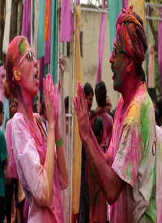 Bengaluru gets colourful on Holi