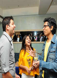 Nagesh Kukunoor at a filmy party