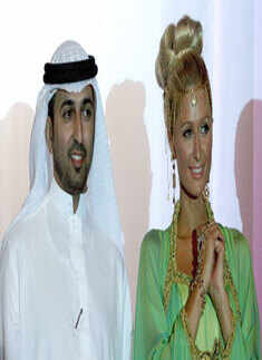 Paris Hilton at news conference