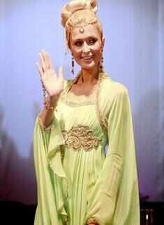 Paris Hilton at news conference