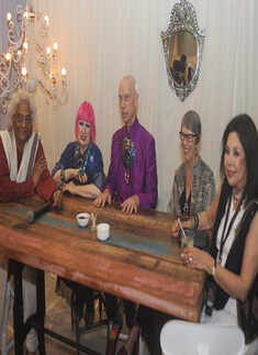 Zandra Rhodes at AIFW party