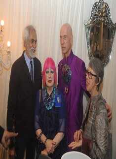 Zandra Rhodes at AIFW party