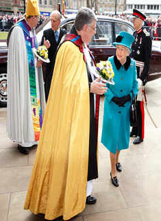 Queen Elizabeth II attends the Royal Maundy Service