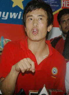 Bhaichung Bhutia at press meet