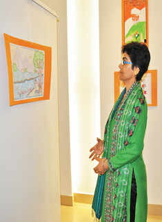 Painting exhibition by students