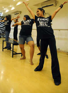 'Mamma Mia' Rehearsal