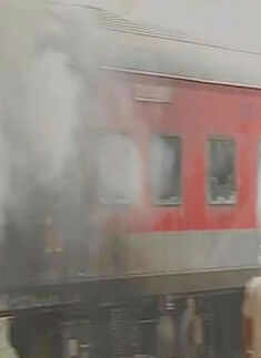 Rajdhani trains gutted in Delhi rail yard fire