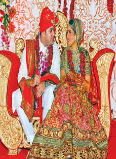 A gala wedding ceremony