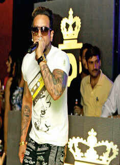 Jazzy B performs at a party