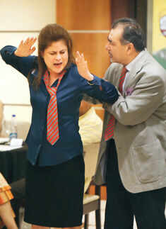 Play-acting over dinner